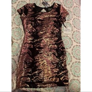 Backless Sequin Dress